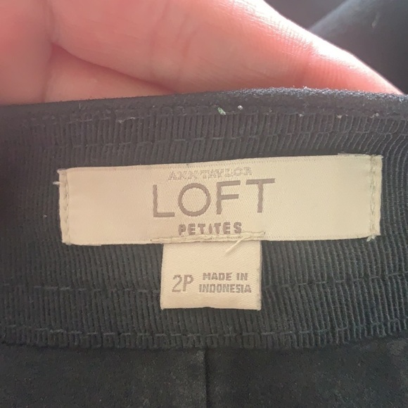 ANN Taylor Loft Black Ponte Pencil Skirt Size 2P - Picture 12 of 15